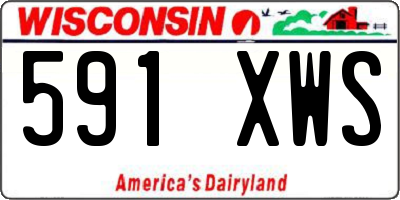 WI license plate 591XWS