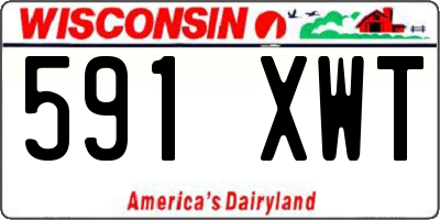 WI license plate 591XWT