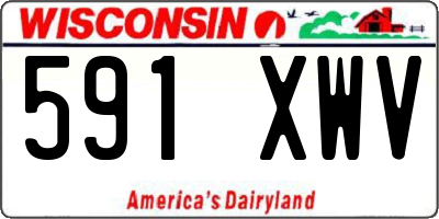 WI license plate 591XWV