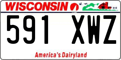 WI license plate 591XWZ