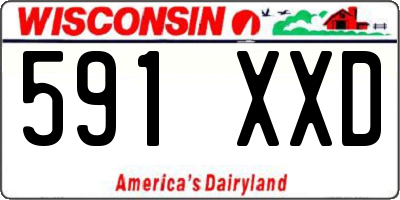 WI license plate 591XXD