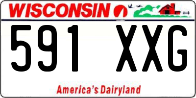WI license plate 591XXG