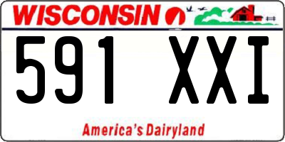 WI license plate 591XXI