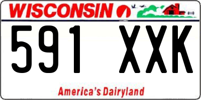 WI license plate 591XXK