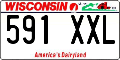 WI license plate 591XXL