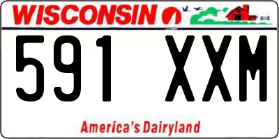 WI license plate 591XXM