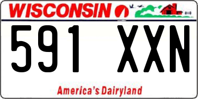 WI license plate 591XXN