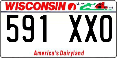 WI license plate 591XXO