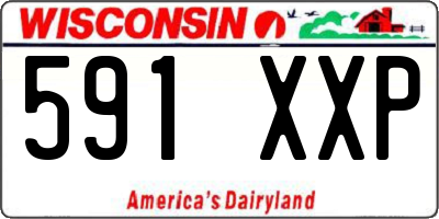 WI license plate 591XXP