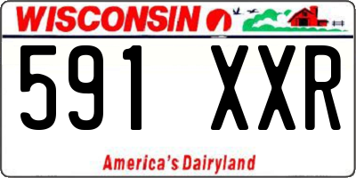 WI license plate 591XXR