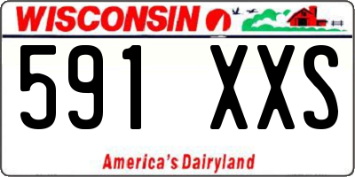 WI license plate 591XXS
