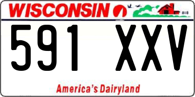 WI license plate 591XXV