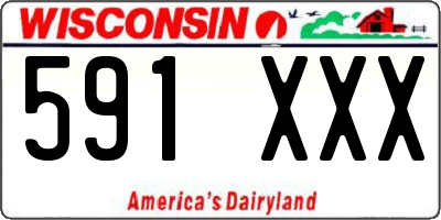 WI license plate 591XXX