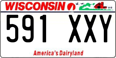 WI license plate 591XXY