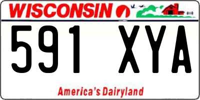WI license plate 591XYA