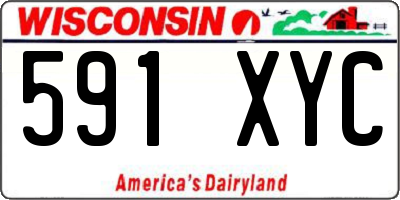 WI license plate 591XYC