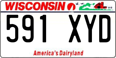 WI license plate 591XYD