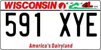 WI license plate 591XYE