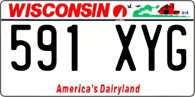 WI license plate 591XYG