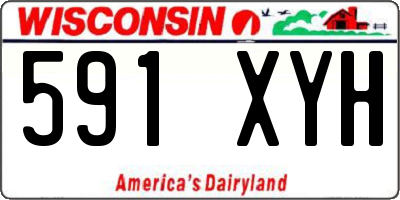 WI license plate 591XYH