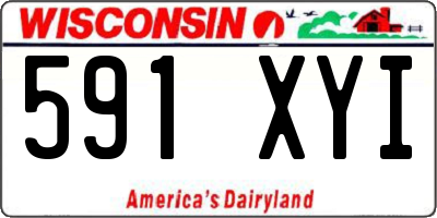 WI license plate 591XYI