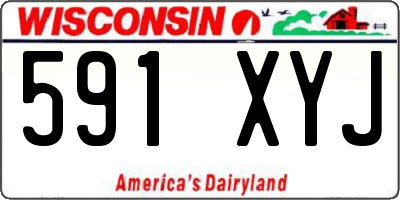 WI license plate 591XYJ
