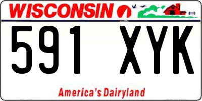 WI license plate 591XYK