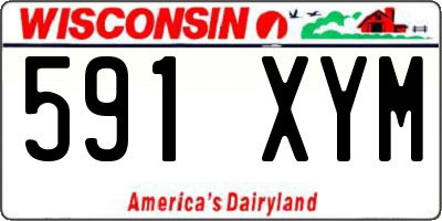 WI license plate 591XYM
