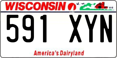 WI license plate 591XYN