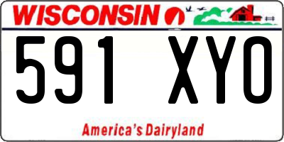 WI license plate 591XYO
