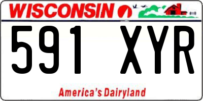 WI license plate 591XYR