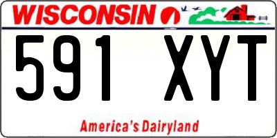 WI license plate 591XYT