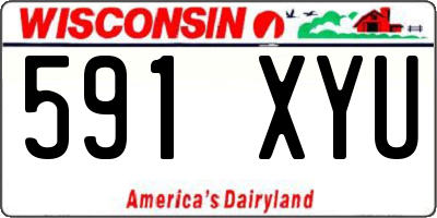 WI license plate 591XYU