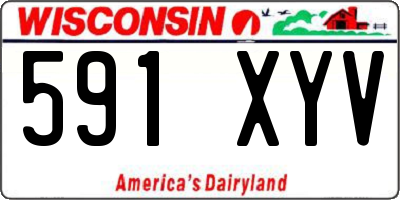 WI license plate 591XYV