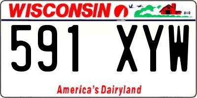 WI license plate 591XYW