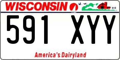 WI license plate 591XYY