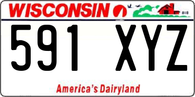 WI license plate 591XYZ