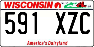 WI license plate 591XZC