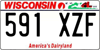 WI license plate 591XZF