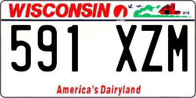 WI license plate 591XZM