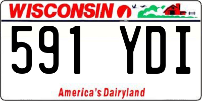 WI license plate 591YDI