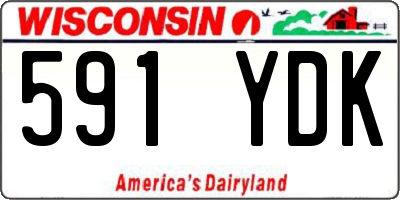 WI license plate 591YDK
