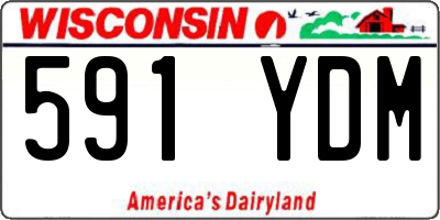 WI license plate 591YDM