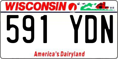 WI license plate 591YDN
