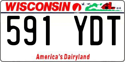 WI license plate 591YDT