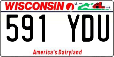 WI license plate 591YDU