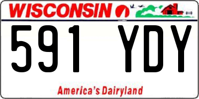 WI license plate 591YDY