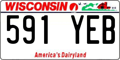WI license plate 591YEB