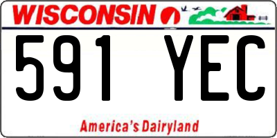 WI license plate 591YEC