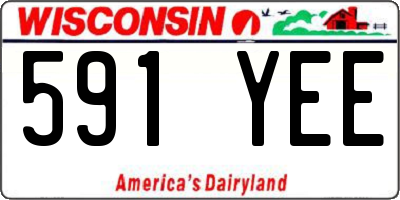 WI license plate 591YEE